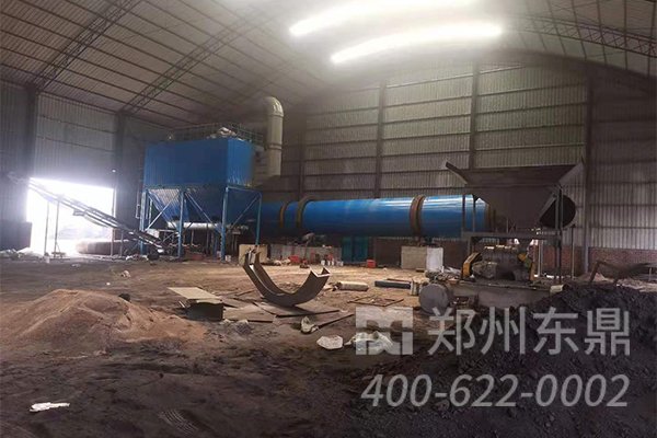 山西浮選精煤烘干機設備安裝現場